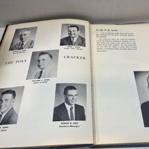 VTG BPI Baltimore Polytechnic Institute 1953 Class of Engineers Yearbook - Picture 10 of 12